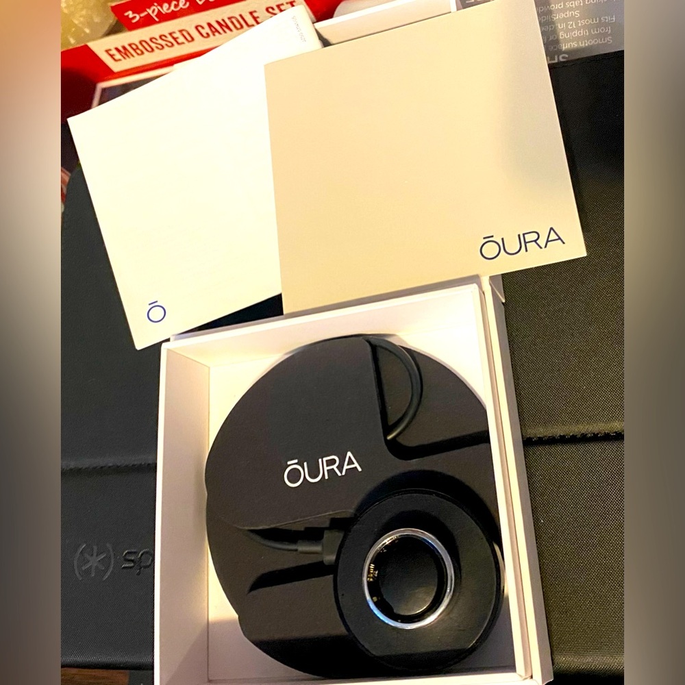 Oura Gen3 Ring Silver Size 10 - WITH CHARGER